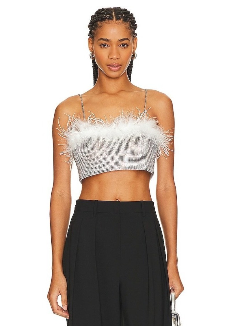 8 Other Reasons Rhinestone & Feather Top