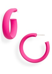 8 Other Reasons Vacation Mode Hoop Earrings in Pink at Nordstrom