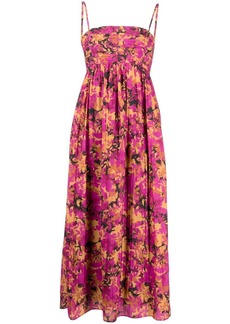 Acler flora-printed midi dress