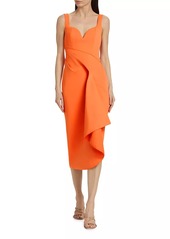 Acler Gowrie Draped Midi-Dress