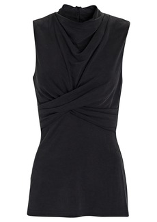 Acler Hayes Draped Twist-Front Top