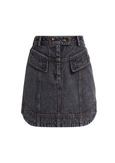 acler florence denim skirt