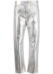 acne studios holographic jeans