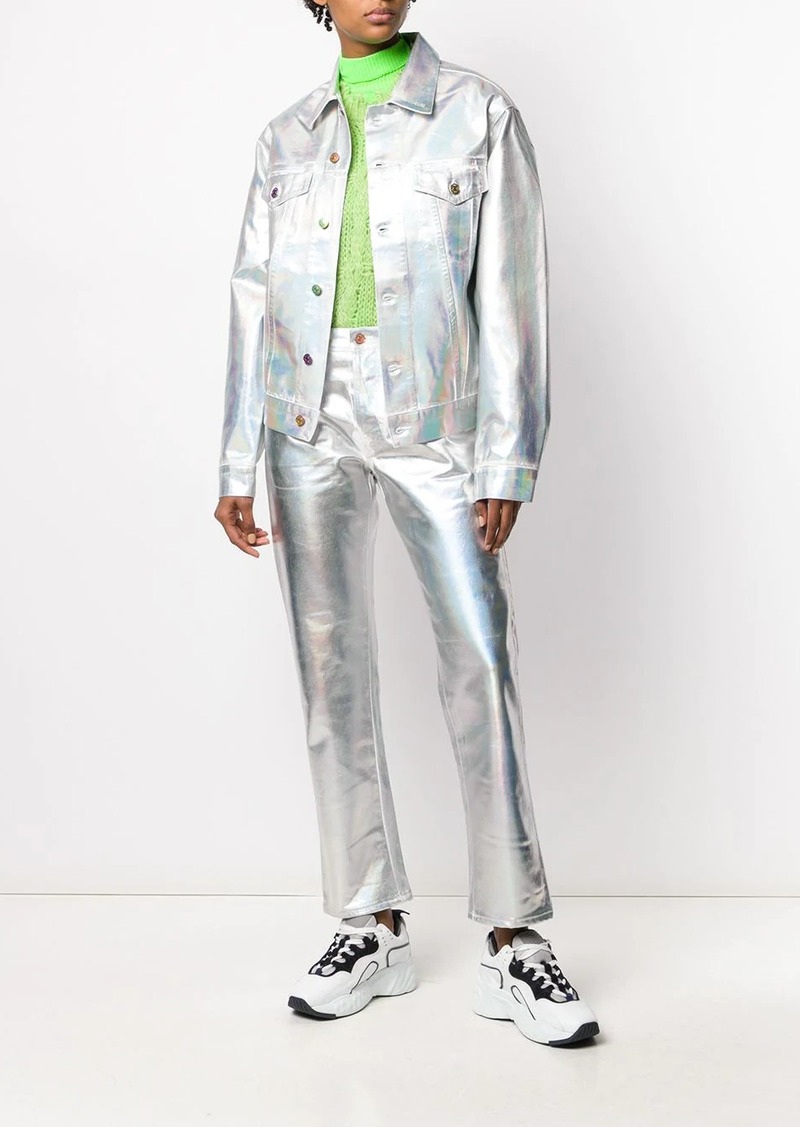 acne studios holographic jeans