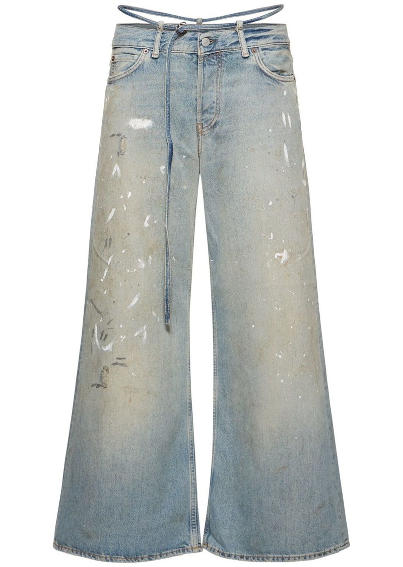 Acne Studios 2004 Low Waist Belted Denim Jeans