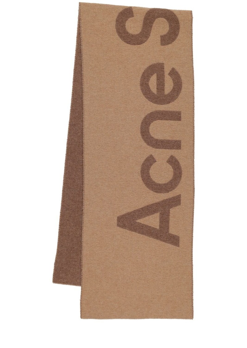 Acne Studios Acne Logo Wool Scarf