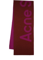 Acne Studios Acne Logo Wool Scarf