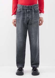 Acne Studios - 1991 Toj Belted Straight-leg Jeans - Mens - Grey