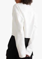 Acne Studios - Appliquéd French cotton-terry sweatshirt - White - M
