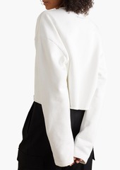 Acne Studios - Appliquéd French cotton-terry sweatshirt - White - XXS