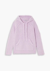 Acne Studios - Brushed ribbed wool-blend hoodie - Purple - XXS/XS