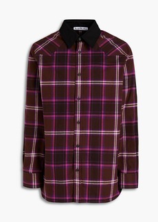 Acne Studios - Checked flannel shirt - Brown - IT 46