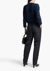 Acne Studios - Open-knit chenille sweater - Blue - XXS