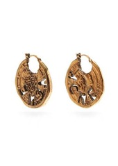 Acne Studios - Coin Antiqued-brass Earrings - Womens - Gold