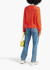 Acne Studios - Crocheted cotton sweater - Red - M