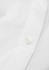 Acne Studios - Cutout stretch-cotton poplin shirt - White - DE 36