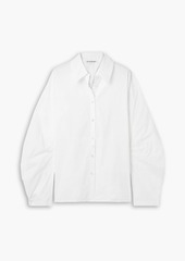 Acne Studios - Cutout stretch-cotton poplin shirt - White - DE 36