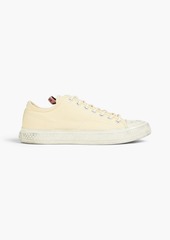 Acne Studios - Distressed canvas sneakers - Yellow - EU 37