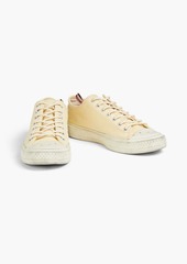 Acne Studios - Distressed canvas sneakers - Yellow - EU 37