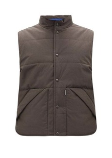 Acne Studios - Face-patch Padded Hooded Gilet - Mens - Brown