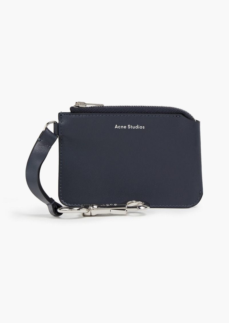 Acne Studios - Leather cardholder - Gray - OneSize