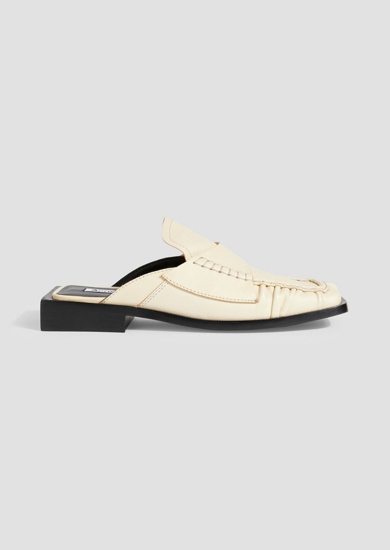 Acne Studios - Leather slippers - White - EU 36