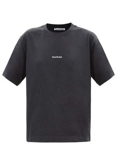 Acne Studios - Logo-print Cotton Jersey T-shirt - Womens - Black
