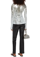 Acne Studios - Metallic coated knitted top - Metallic - XXS