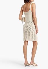 Acne Studios - Pointelle-knit cotton mini dress - White - M