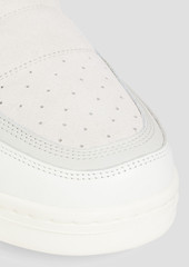 Acne Studios - Quilted suede and leather slip-on sneakers - White - EU 37