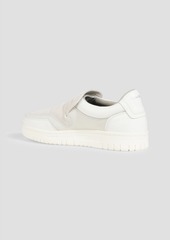 Acne Studios - Quilted suede and leather slip-on sneakers - White - EU 37