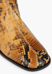 Acne Studios - Snake-effect leather ankle boots - Animal print - EU 36