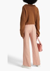 Acne Studios - Striped linen-blend wide-leg pants - Pink - DE 34