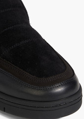 Acne Studios - Suede and leather slip-on sneakers - Black - EU 40