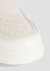 Acne Studios - Suede and leather slip-on sneakers - White - EU 40