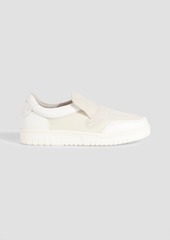 Acne Studios - Suede and leather slip-on sneakers - White - EU 40