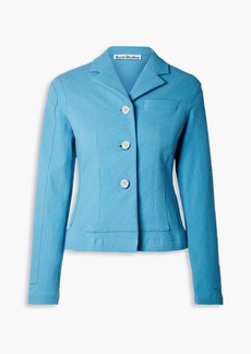 Acne Studios - Textured cotton-blend jacket - Blue - DE 36
