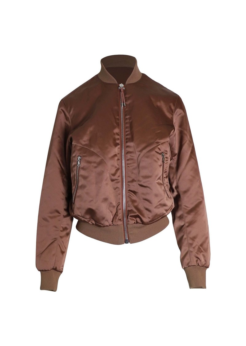 Acne Studios Azura Bomber Jacket in Rose Satin