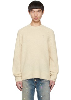 Acne Studios Beige Embroidered Sweater
