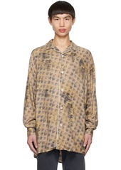 Acne Studios Beige Floral Shirt