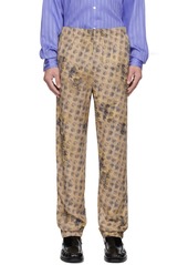 Acne Studios Beige Floral Trousers