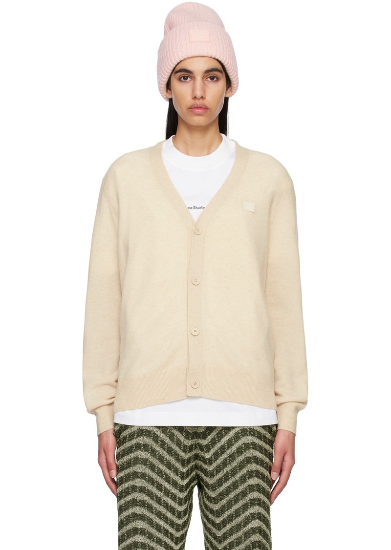 Acne Studios Beige Patch Cardigan