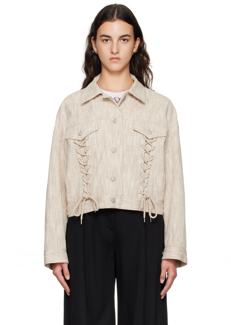 Acne Studios Beige Relaxed-Fit Jacket