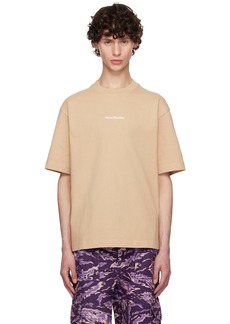 Acne Studios Beige Stamp Logo T-Shirt