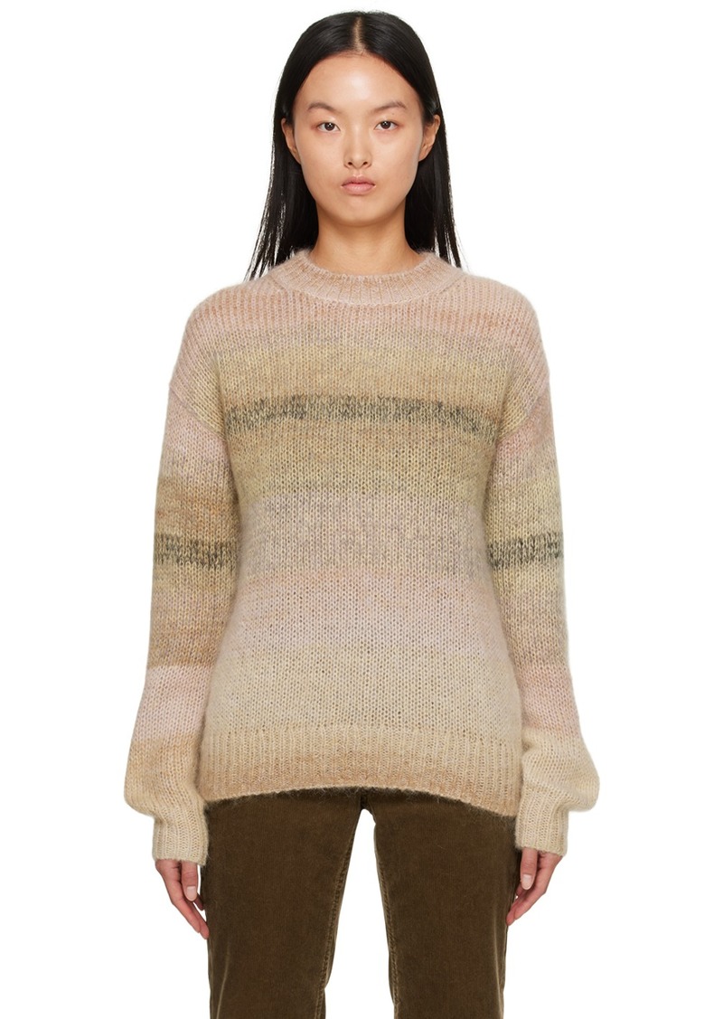 Acne Studios Beige Striped Sweater