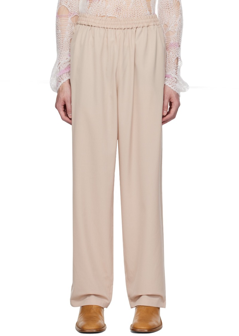 Acne Studios Beige Three-Pocket Trousers