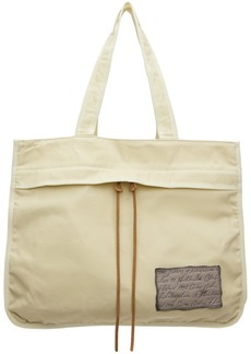 Acne Studios Beige Waxed Canvas Tote