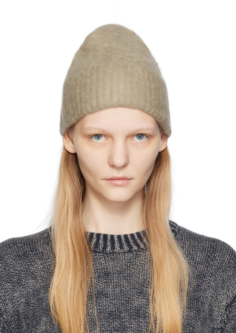 Acne Studios Beige Wool Beanie