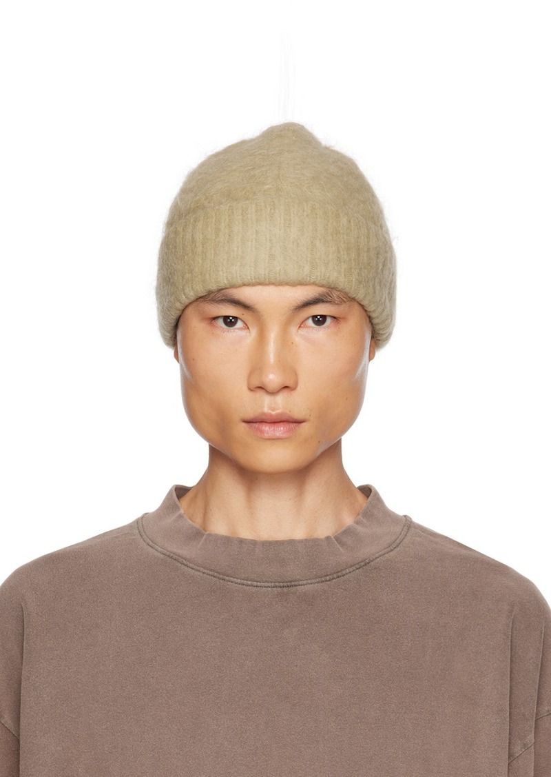 Acne Studios Beige Wool Mohair Beanie