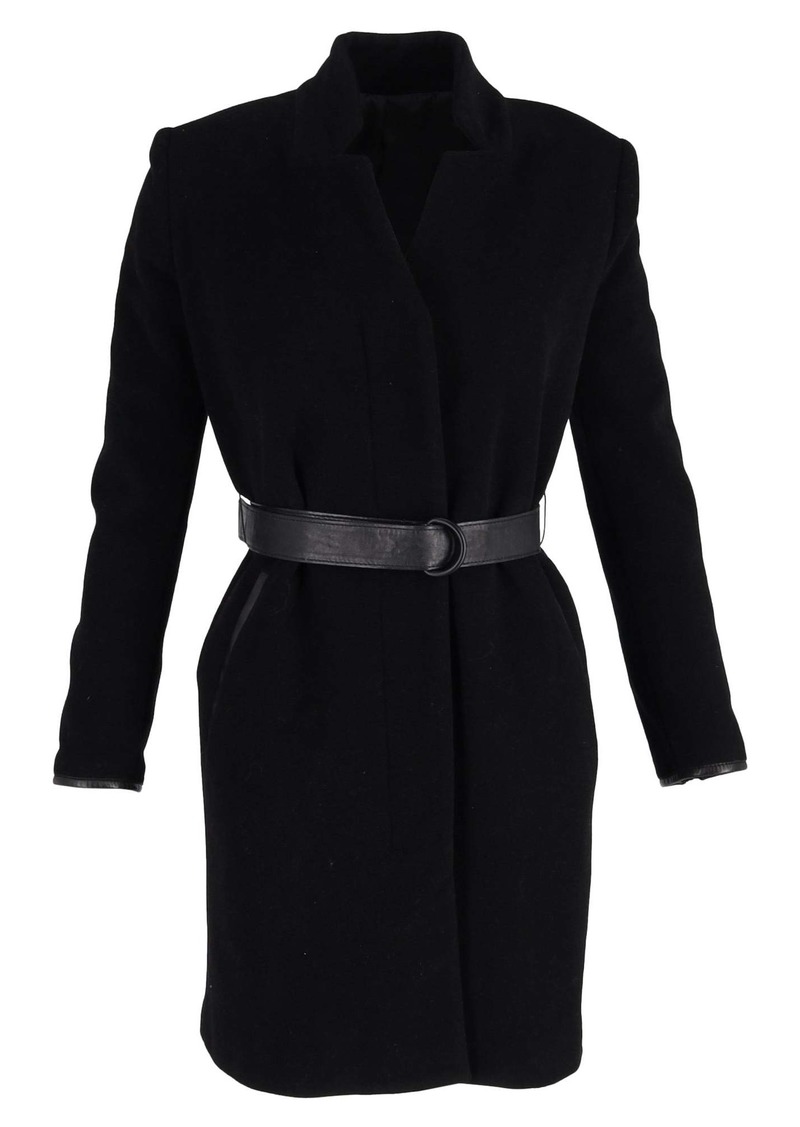 Acne Studios Belted coat in Black Wool